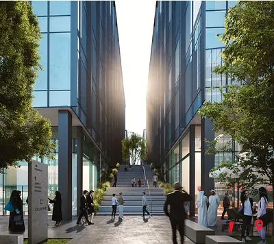 دور كامل | 11 مكاتب عوائد استثمار مضمونة بنسبة 8% من اليوم الأول بدون رسوم خدمات | مكاتب عالية الجودة ضمن مجتمع متكامل