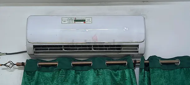 1.5 ton Wall-mounted split air conditioner (installed) - good working condition