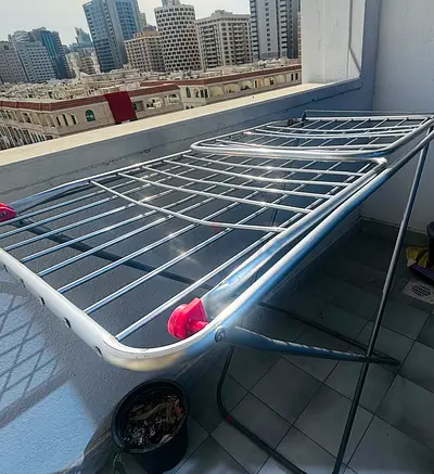 Foldable Aluminum Clothes Drying Rack - Good Condition