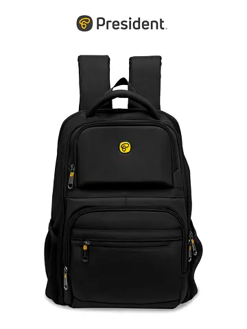 President Stylish  Durable Everyday Carry Backpack (Article 6127-01) - Black