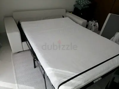 VIMLE Fold-out Sofa Bed with Mattress - Light Fabric