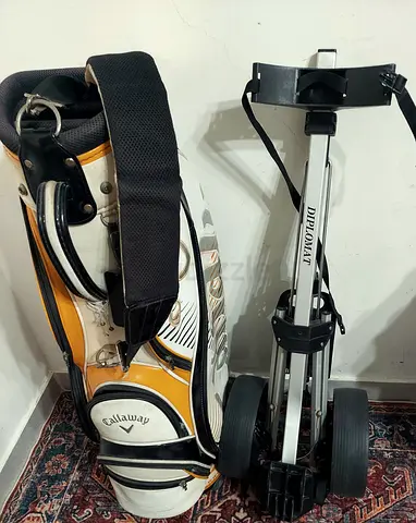 Callaway with aluminum cart 2 wheels