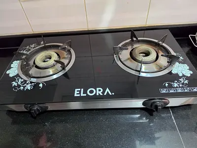 Elora 2-Burner Glass Top Gas Stove — Good Working Condition