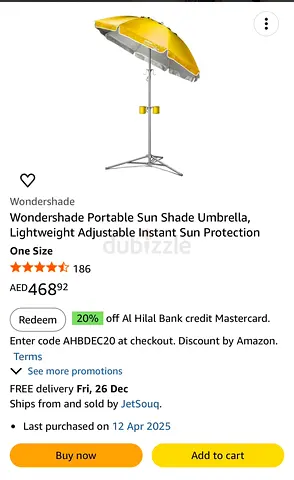 Portable Adjustable Sun Shade Beach Umbrella with Stand