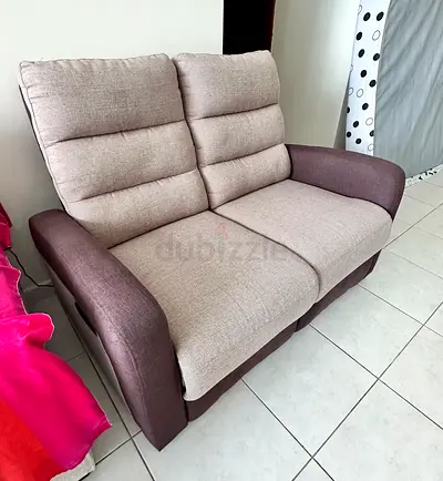 2-Seater Fabric Sofa - Comfortable Compact Loveseat