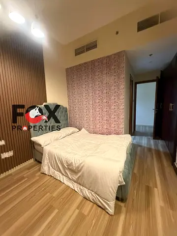 Luxury fully furnished 2-bedroom apartment with living room for rent in Al Rashidiya 3, Ajman One Towers. 3 bathrooms, balcony, free parking, prime lo