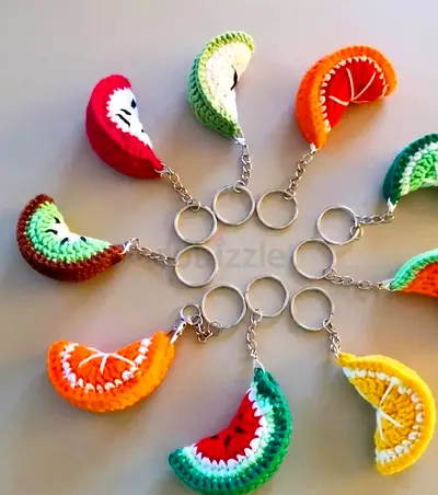 Set of 4 Handmade Fruit Keychains - ONLY 49 AED (Offer till April 30)