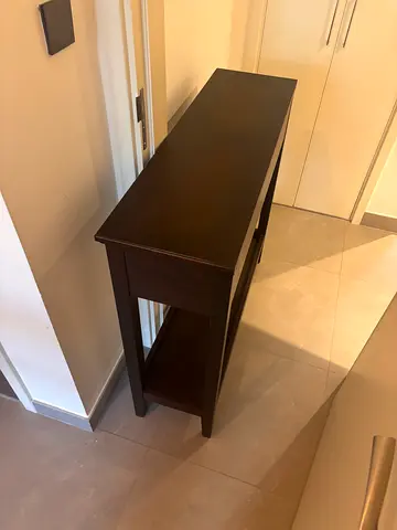 IKEA Solid Dark Wood Console Table / Hallway Table