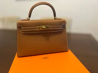 Hermes Gold Mini Kelly Sellier Epsom tote bag - Brand New in its Box
