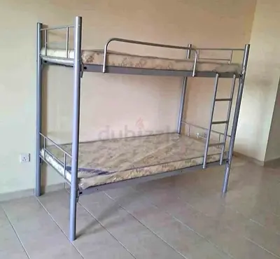 Brand New Heavy Duty Bunk Bed Silver – Strong Steel