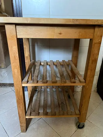 IKEA Kitchen Shelf with one side tyre