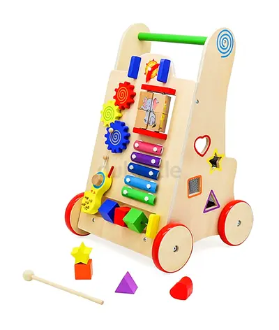 Wooden baby walker