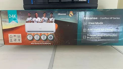 Hisense 24,000 BTU (2 Ton) Split AC – Powerful Cooling ❄️