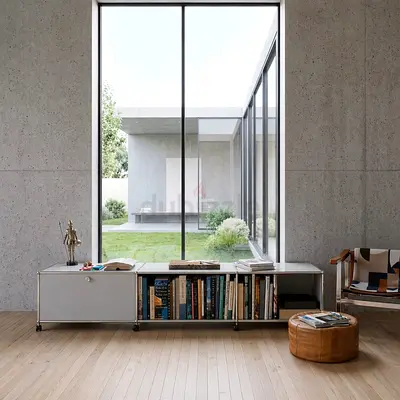 USM Haller media low board (LG3)Light Grey  by Staroffice LLC