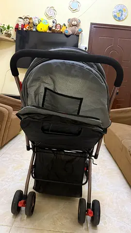 Lightweight Grey Baby Stroller - Good Condition