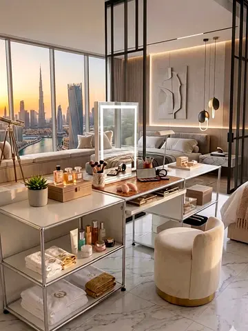 USM Haller Compact Desk White with Integrated Storage by StarOffice LLC