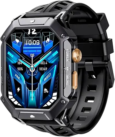 CUBOT X1 Military Smart Watch for Men 2.13 AMOLED Touch Screen 100+ Sports Mode Bluetooth Call,