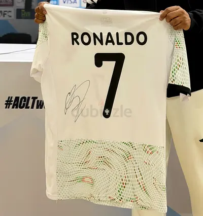 Signed Cristiano Ronaldo #7 Portugal Football Jersey — Authentic Match Shirt