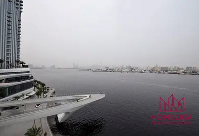 شقة فندقية بغرفتي نوم على الواجهة البحرية | العنوان برج هاربور بوينت 2 | إطلالات مارينا آند كريك