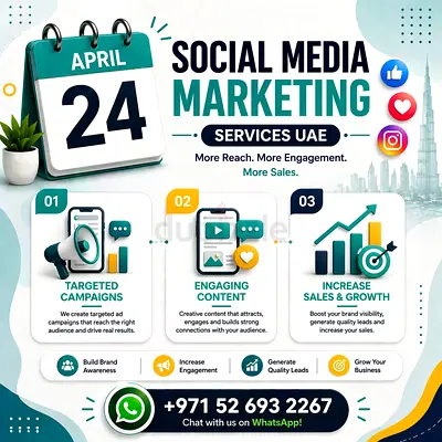 Social Media Ads  Marketing Services UAE Description: Get more customers through Facebook