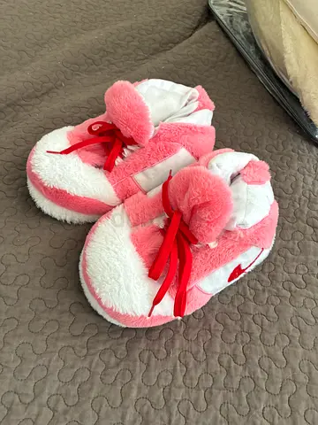 Cute Pink Plush Slippers | Very Soft  Cozy (36-46)