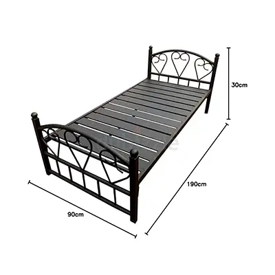 Single metal bed in brand new condition
