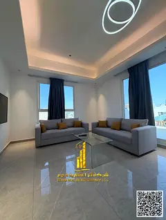 Three-bedroom apartment with a living room, newly furnished, for monthly rent in Ajman - Al Rashidiy