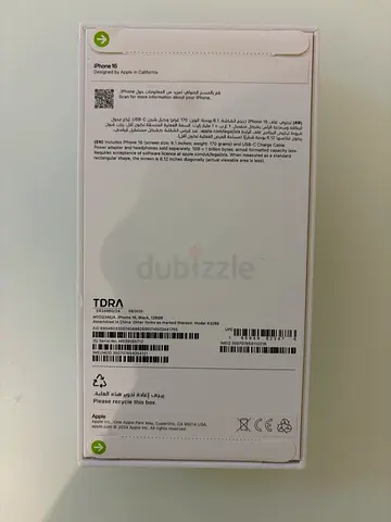 New iPhone 16 128GB Black