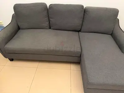 L-shaped sofa cum bed