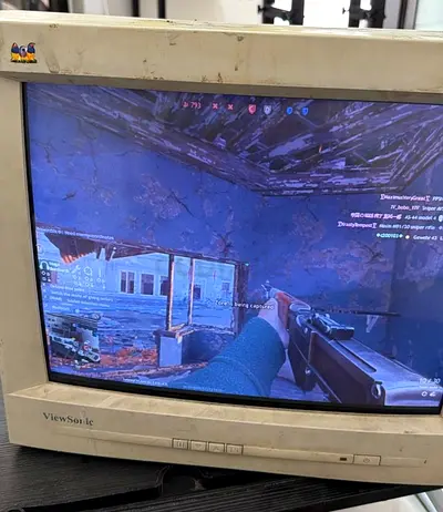 تلفزيون مونيتر CRT monetor مونيتر فيو سونك ViewSonic