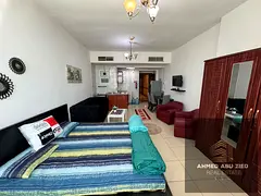 For monthly rent | Studio in Orient Towers | 1 bathroom | Fully furnished with clean furniture | Ope