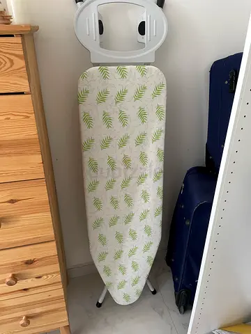 Standard folding ironing board with cover