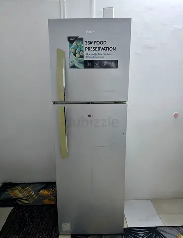 Haier Top-Freezer Refrigerator - Silver, Good Working Condition