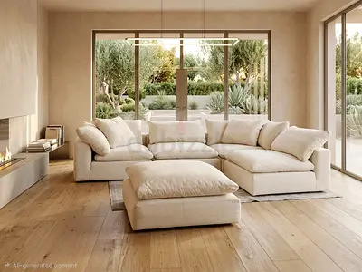 Marina Home Luscious Original Feather Filled Sofa Beige Excellent condition