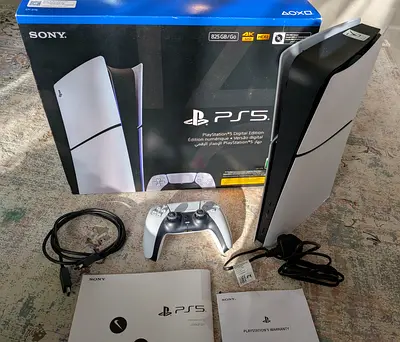 Sony PlayStation 5 slim Digital Edition very good condition uae version