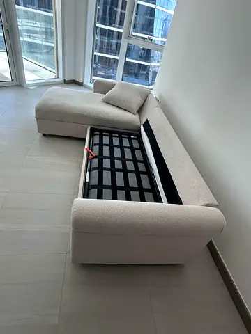 IKEA Gronlid L shape sofa Bed Beige Excellent condition