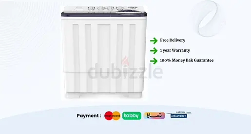 Krome 20kg Semi Auto Washing Machine  Brand New