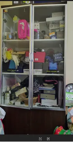 glass cupboard