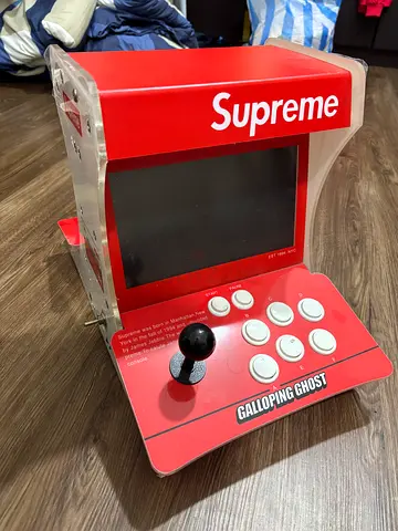 Portable Supreme-themed Mini Arcade Machine with Joystick Over 200 Games