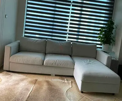 IKEA vimle L Shape Sofa Bed Beige Good condition