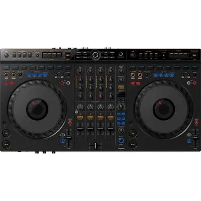 Pioneer-style Dual Deck DJ Controller with 4-Channel Mixer