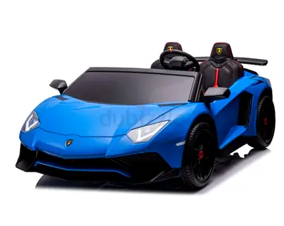 Megastar Ride on Licensed Lamborghini  XXL Big Kids 2 Seater Lamborghini Ride-On 24v Supercar-white