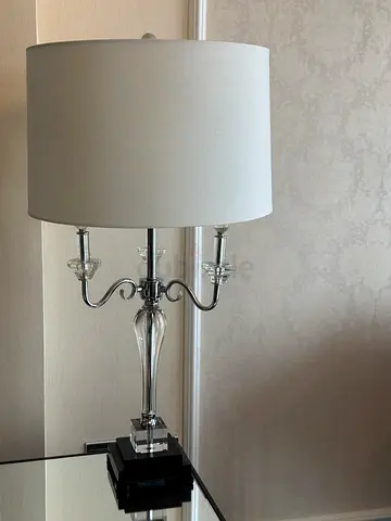 Home Centre Table Lamps – Set of 2 | Elegant Glass Design