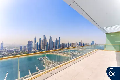 Palm & marina view | Furnished | Vacant Now