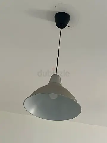 Simple Wall-Mounted Cone Pendant Light (Silver)