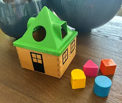 House Sensory wooden toy