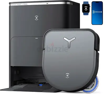 ECOVACS DEEBOT X5 PRO Omni, Vacuum and Mop Robot, 12800 Pa, Anti-Tangle, TruEdge™ Adaptive Edge Clea