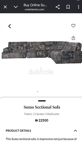 Marina home Sumo Sectional corner sofa