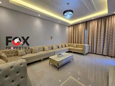 A fully furnished luxury villa is now available for rent in Al Yasmeen - Ground + 2 floors + roof - 6 Master Bedrooms
