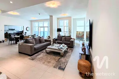 Palm View | High Floor | 2BHK with Maids
